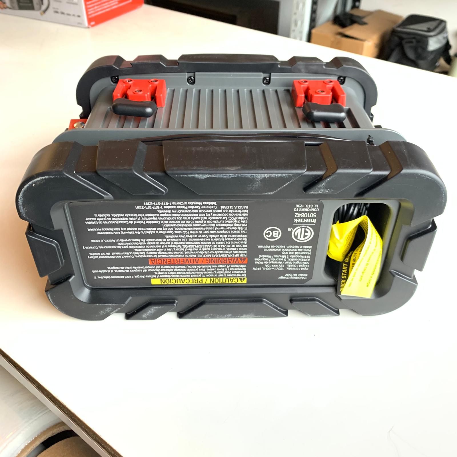 15 Amp Automatic 12V Battery Charger with 50 Amp Engine Start and Alternator Check (BC15BV) 15 Amp Automatic 12V Battery Charger with 50 Amp Engine Start and Alternator Check (BC15BV)